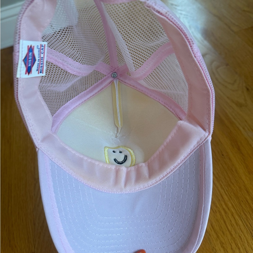 Happiness Project Trucker Hat with Smiley Patch